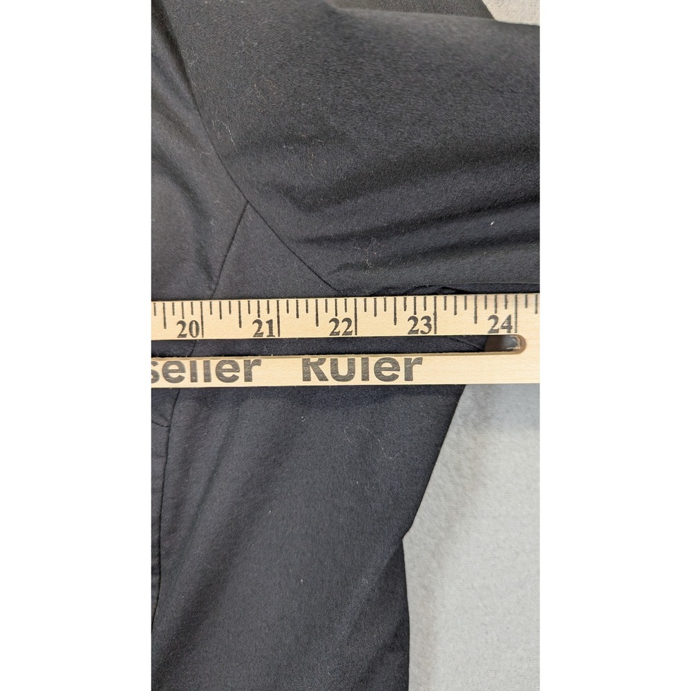 Worthington Womens 2X Black Stretch Button Down 3/4 Sleeve Shirt 72613-3 - Picture 3 of 7